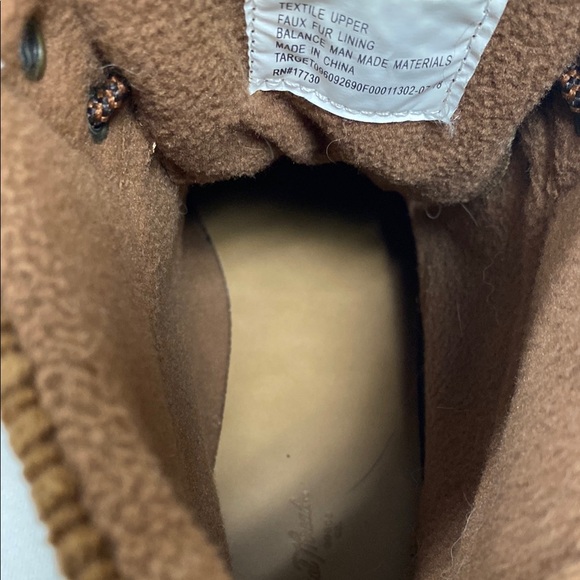 Universal Thread, Brown Faux Fur Combat Boots, Women Size 10 - Picture 14 of 15